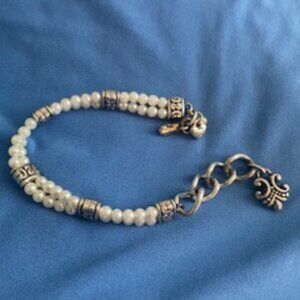 Brighton pearl and silver bead bracelet